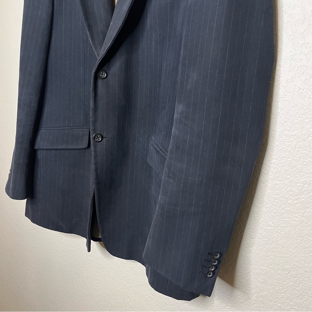 Banana Republic Classic Dark Navy Pinstripe Men's Blazer Size 48L RN 54023 - Picture 6 of 16